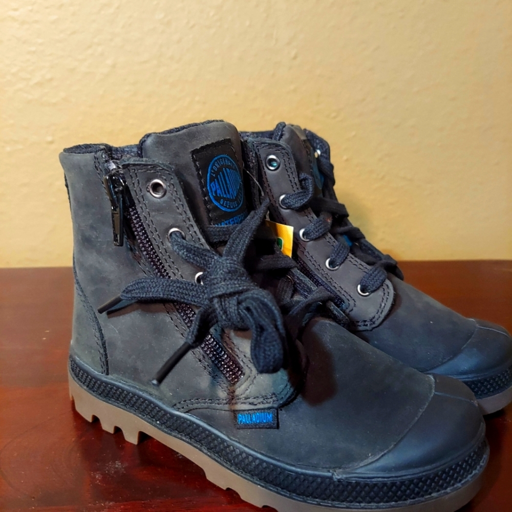 Palladium Pampa Hi Leather Gusset Children's Boots